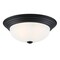 Designers Fountain 13.25in 2-Light Matte Black Ceiling Light Flush Mount 1257M-MB-W - alternate 1